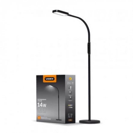 LED торшер VIDEX VL-TF07 14W 3000-5500K 220V