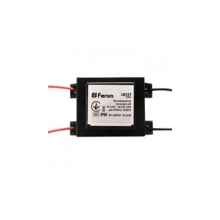 Трансформатор Feron LB157 понижающий AC220V - AC12V 10W/20W IP68 для SP2812, SP2813
