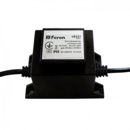 Трансформатор Feron LB157 понижающий AC220V - AC12V 10W/20W IP68 для SP2812, SP2813