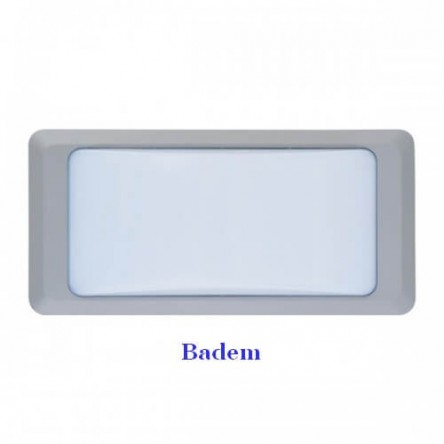 Светильник садово-парковый настенный прямоугольный SMD Led 12W серый