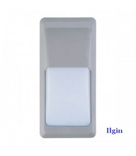 Светильник садово-парковый настенный прямоугольный SMD Led 12W серый