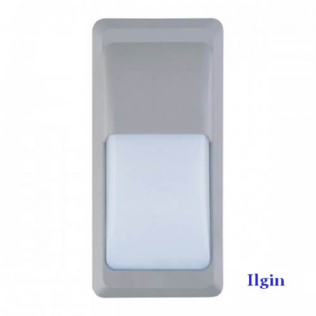 Светильник садово-парковый настенный прямоугольный SMD Led 12W серый
