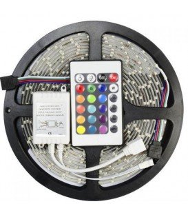 Набор из: LED лента RGB 14.4W/m 5m + контроллер RGB + блок питания 100W