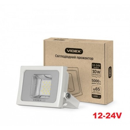Світлодіодний прожектор VIDEX PREMIUM 10W 5000K 12-24V White