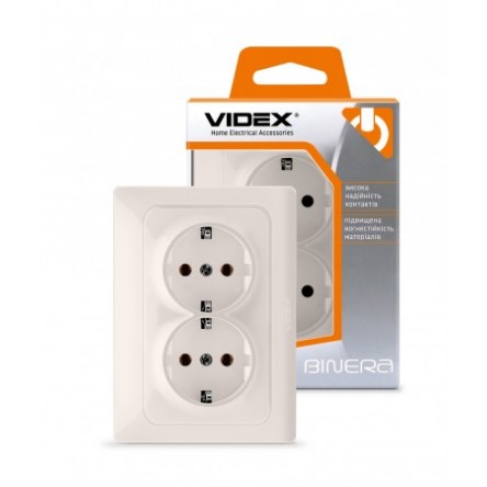 VIDEX BINERA Розетка белая 2ая