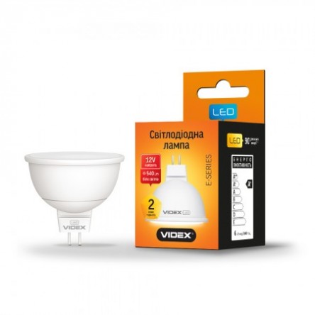Светодиодная лампа VIDEX MR16e12V 6W GU5.3 4100K