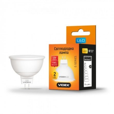 Светодиодная лампа VIDEX MR16e12V 6W GU5.3 4100K