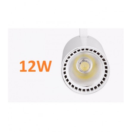 Трековый светильник Feron AL102 COB 12W 2700K черный/белый