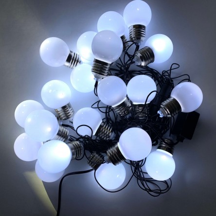 Гирлянда ЛАМПОЧКИ 20LED белый цвет