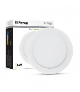 Светодиодный светильник Feron AL510 6W Белый корпус