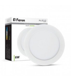 Более Светодиодный светильник Feron AL510-1 6W Белый корпус