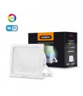 Светодиодный smart прожектор VIDEX 10W RGB Wi-fi 3000-6500 220V Белый