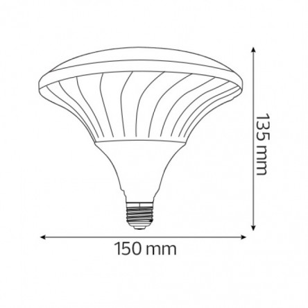 Светодиодная лампа HOROZ UFO PRO E27 4200K