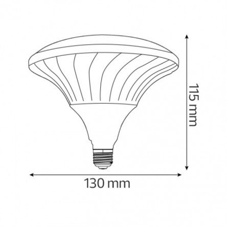 Светодиодная лампа HOROZ UFO PRO E27 4200K