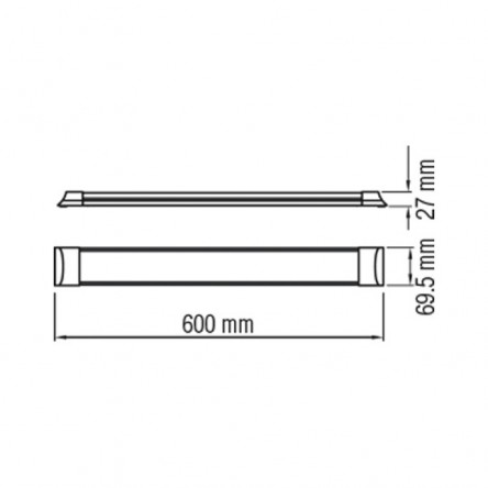 Линейный светодиодный светильник Horoz Tetra-40 40W 4200/6400K
