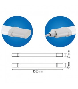Влагозащищенный LED светильник Horoz IRMAK-36 36W 1160см
