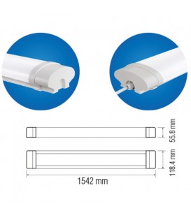 Промышленный LED светильник Horoz Okyanus-90 90W 154 см