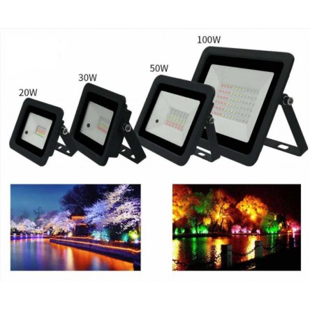 Светодиодный прожектор RGB 50W Lemanso LMP76-50 (цветной)+пульт