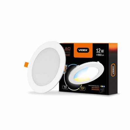 LED светильник накладной квадрат VIDEX 24W 5000K
