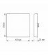 LED светильник накладной квадрат VIDEX 24W 5000K