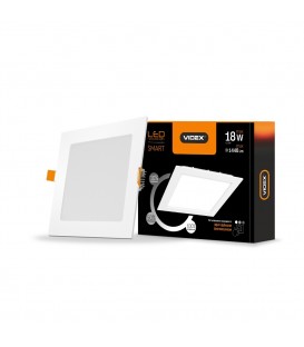 LED светильник накладной квадрат VIDEX 24W 5000K