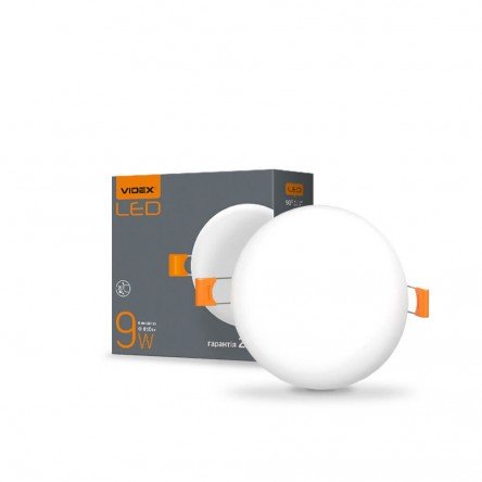 LED светильник накладной квадрат VIDEX 24W 5000K