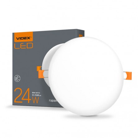 LED светильник накладной квадрат VIDEX 24W 5000K