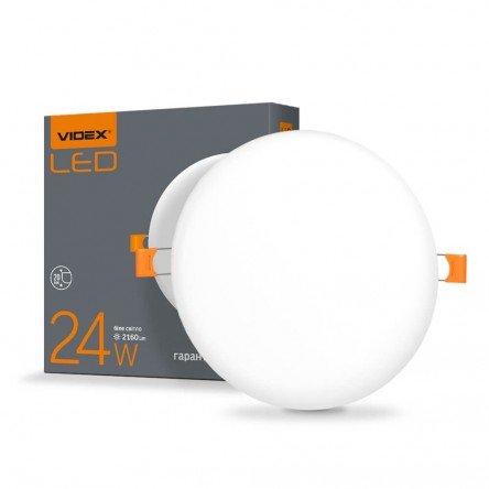 LED светильник накладной квадрат VIDEX 24W 5000K
