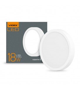 Более LED светильник круглый накладной VIDEX 18W 5000K