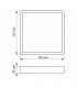 LED светильник накладной квадрат VIDEX 24W 5000K
