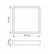 LED светильник накладной квадрат VIDEX 24W 5000K