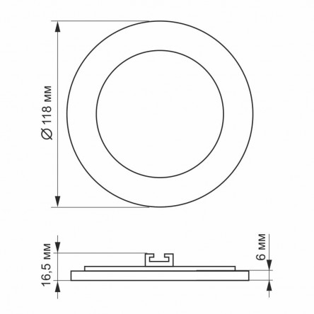 LED светильник накладной квадрат VIDEX 24W 5000K
