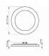LED светильник накладной квадрат VIDEX 24W 5000K