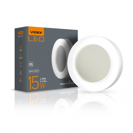 LED светильник накладной квадрат VIDEX 24W 5000K
