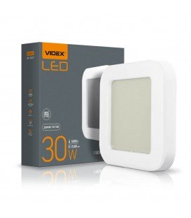 LED светильник накладной квадрат VIDEX 24W 5000K