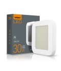 LED светильник ART IP65 квадратный VIDEX 30W 5000K