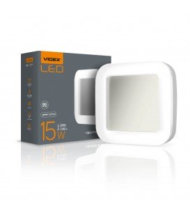 LED светильник накладной квадрат VIDEX 24W 5000K