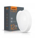 LED светильник IP65 овальный VIDEX 12W 5000K белый сенсорный