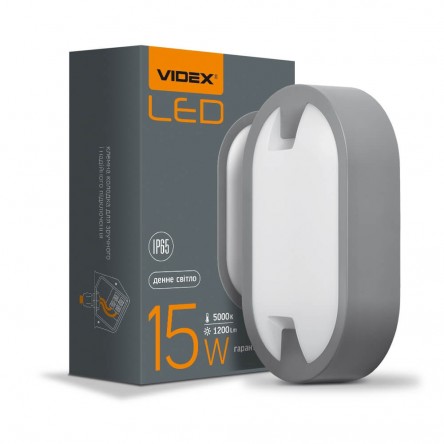 LED светильник IP65 круглый VIDEX 18W 5000K сенсорный