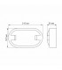 LED светильник IP65 круглый VIDEX 18W 5000K сенсорный