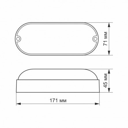 LED светильник накладной квадрат VIDEX 24W 5000K