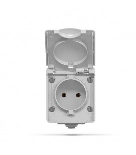 VIDEX BINERA IP65 Выключатель внешний двухклавишный серый