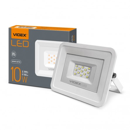 LED прожектор VIDEX 10W 5000K 220V White