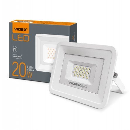 LED прожектор VIDEX 20W 5000K 220V White