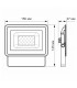 LED прожектор VIDEX 20W 5000K 220V White