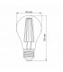 LED лампа для растений VIDEX Filament A60FF 08W E27 1000K