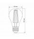 LED лампа для растений VIDEX Filament A60FF 08W E27 1000K