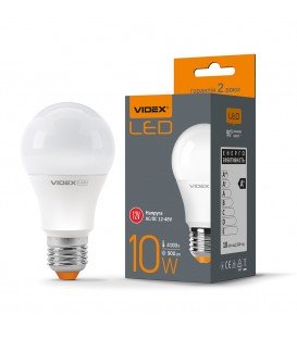 LED лампа VIDEX A60e 10W E27 4100K 12-48V