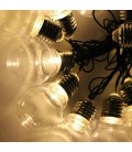 УЦІНКА!* Гірлянда "Лампочки" прозорі 40мм, 20LED, 7м + перехідник