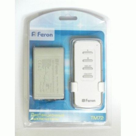 Дистанционный выключатель Feron TM72 на 2 канала